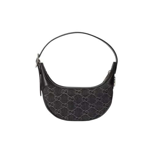 GUCCI Ophidia Denim Shoulder Bag, Handbag, Shoulder Bag Mini Women's Black & Gray