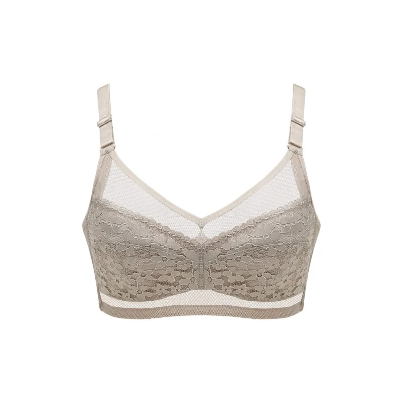 Flowers In Water Bra Women's Light Coffee-0