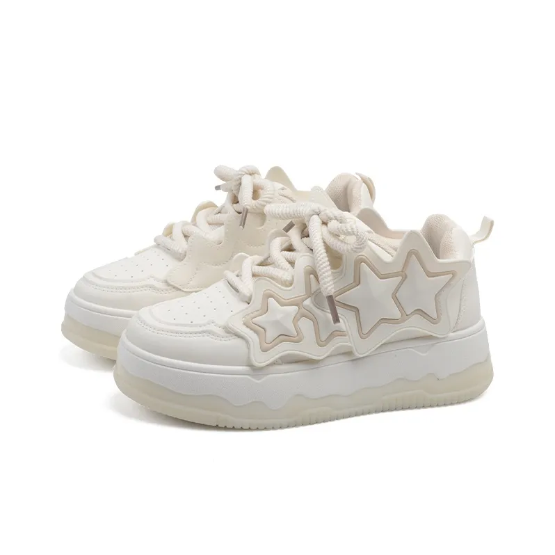 RENBEN Skateboard Shoes Cushioning Wear Resistant Low Top Casual Shoes Women's-14