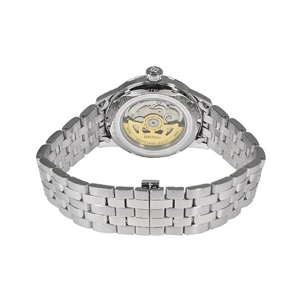 SEIKO Presage Series Mechanical Movement Resin Strap Watch Men's Watches Yellow Watch Dial-2