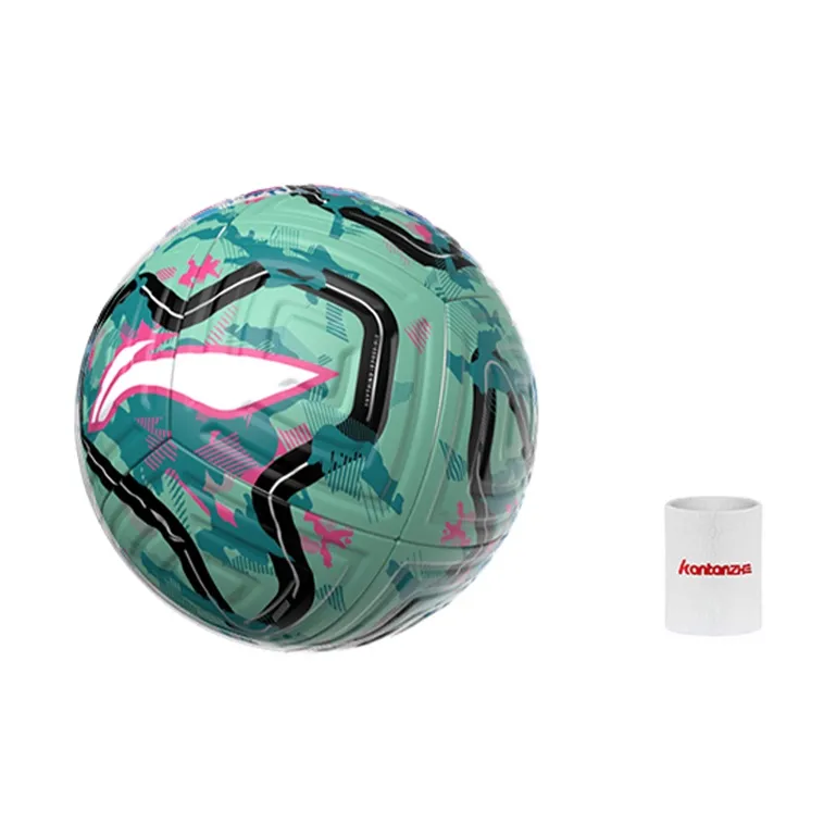 LiNing Size 5 Soccer TPU Seamless Thermal bonding Unisex Blue Green-4