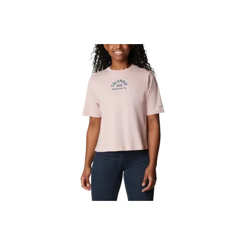 Columbia Cades T-Shirts Women's Light Pink