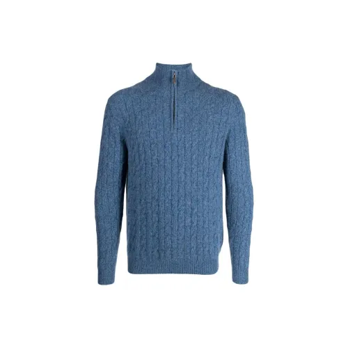 N.Peal Cable-knit Half-zip Jumper