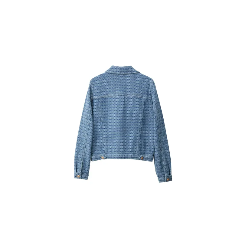 AMII Denim Jackets Women's Blue-1
