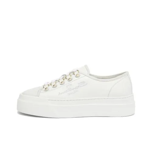 Santoni Skateboard Shoes Women's Low-Top White