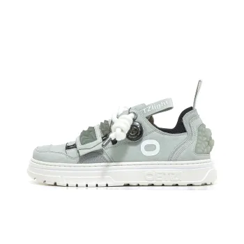 OETZI Ice Man Oz Lightweight Low Top Skateboard Shoes Unisex Gray Green