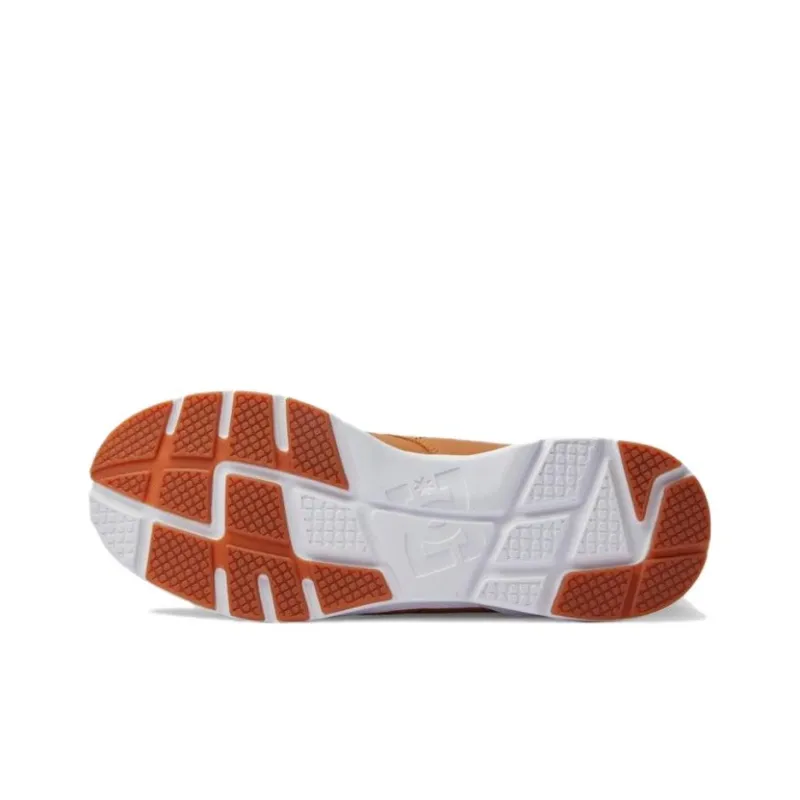DC Shoes Cushioned Slip Resistant High Top Casual Shoes Men's Brown Yellow-3