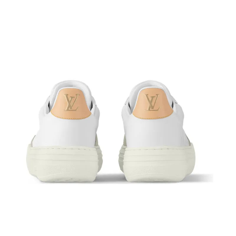 LOUIS VUITTON Groovy Low Top Skateboard Shoes Women's Ecru-4