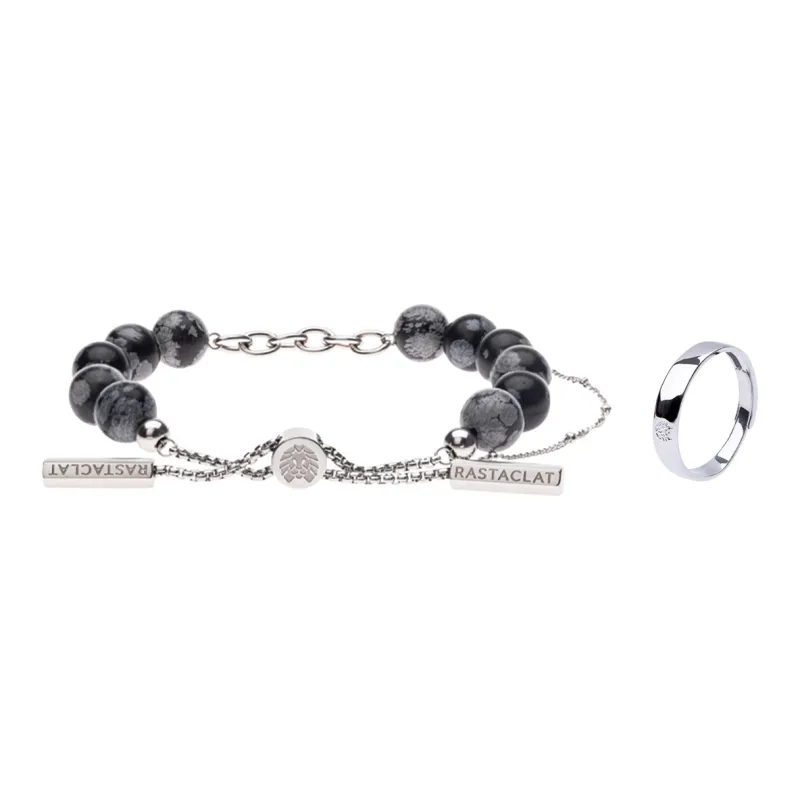 Rastaclat Black Agate Bracelets Unisex-8