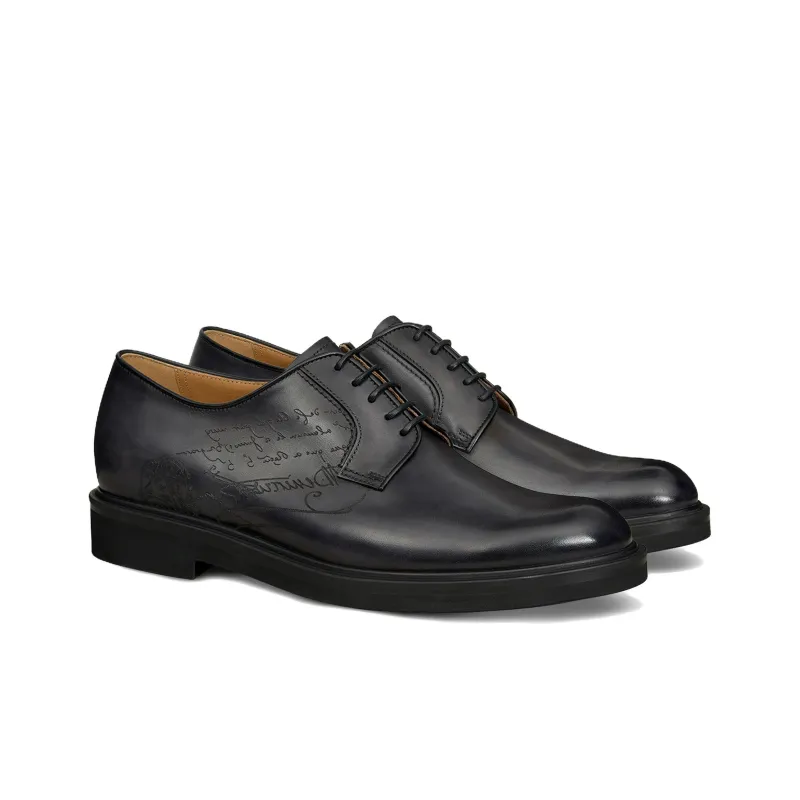 BERLUTI Aplomb Bergamo Scritto Casual Shoes Men's Black-2