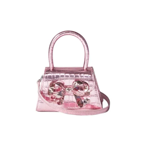 Self-portrait Nappa Leather Handbag Micro Women's Light Pink Purple
