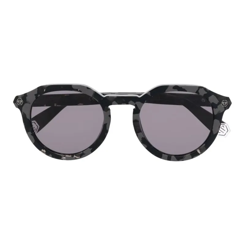 PHILIPP PLEIN Globetrotter Hexagon Round Sunglasses-1