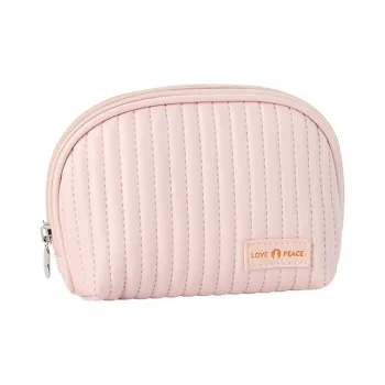 ALOENEY PU Storage Bag Makeup Bag Regular Women's Pink, Coffee, Beige, Light Blue, Light Green