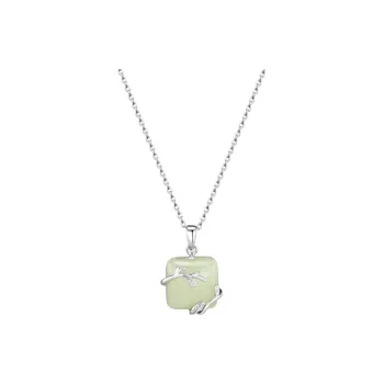 DAISY BEAUTY Hetian Jade Necklaces Pale Greenish-White Jade Women's