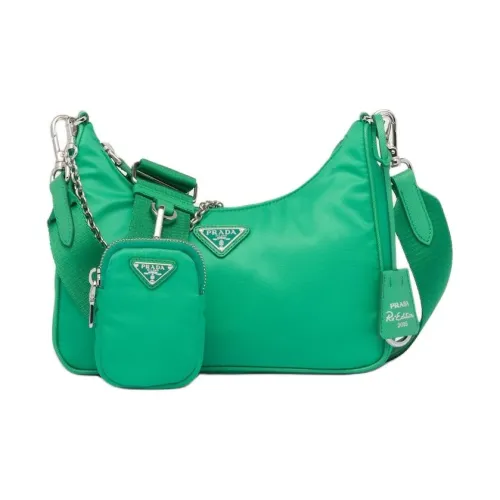 PRADA 2005 Shoulder Bag Green Mint