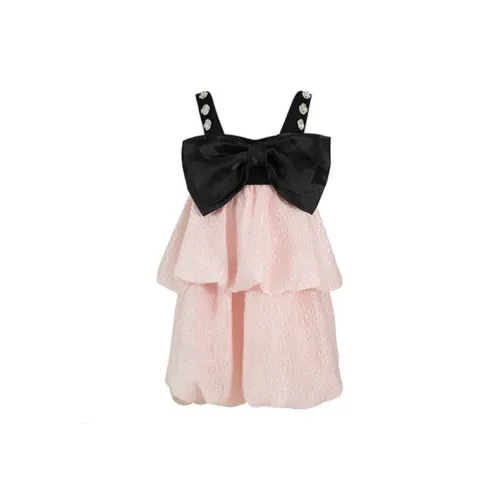 GUO JINGYI Slip Dresses Women's Black/Pink