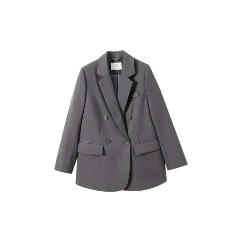 XIANGYING Business Suits Women's Gray