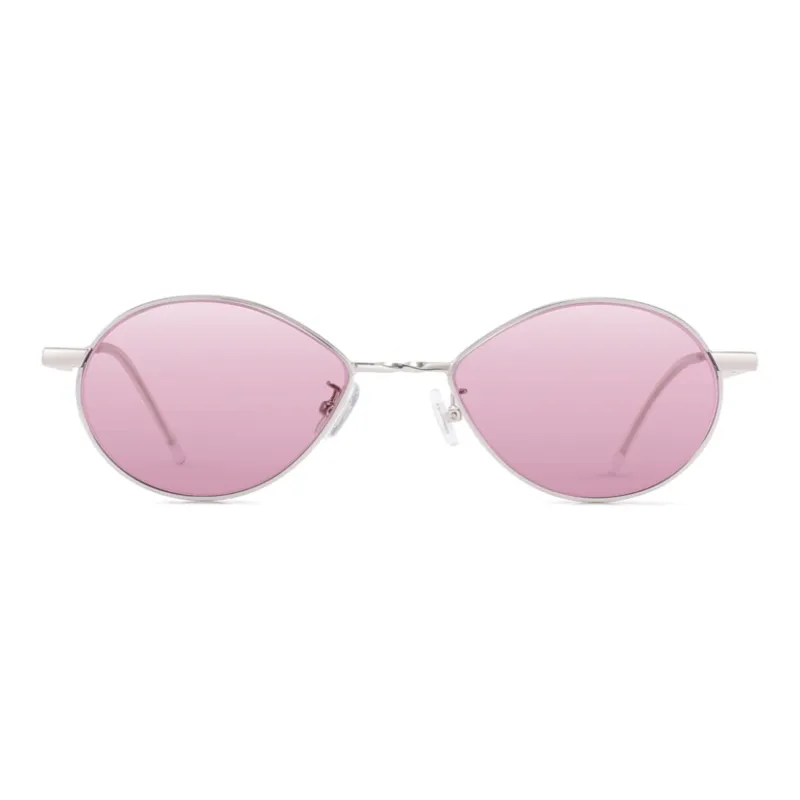  JIGOTT Metal Oval Sunglasses Unisex-10