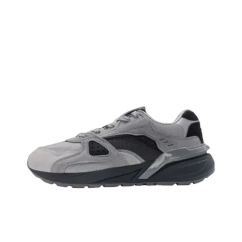 XTEP Light-year 5.0 Casual Shoes Men Low-Top Elegant Gray/Smoke Gray/Coal Black