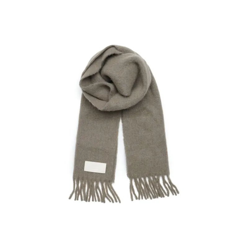 AMIPARIS Knit Scarves Unisex Taupe-2