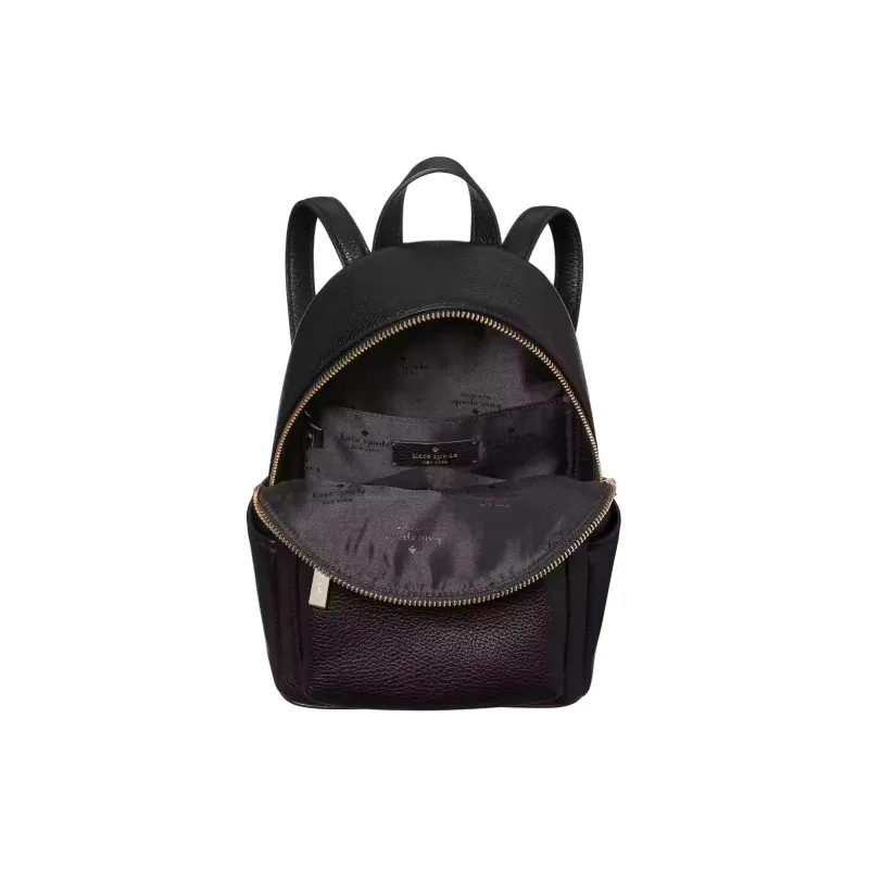 Kate Spade Leila Soft Leather Backpack Mini Unisex Black-3