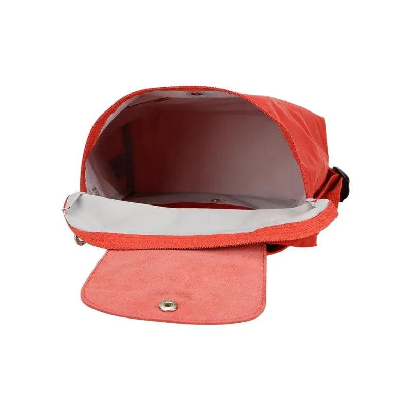 LONGCHAMP Le Pliage Green Recycled Polyamide Canvas Backpack Medium Size Women's Bright Red-4