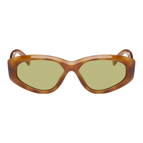 Le Specs Irregular Shape sunglasses ports Unisex Brown
