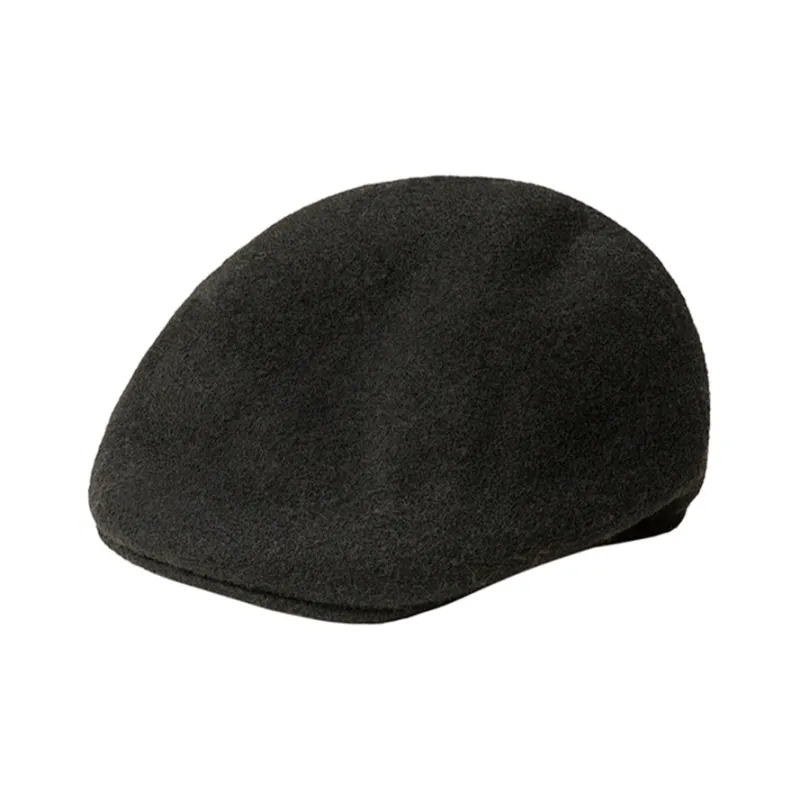 CHUU Sheep Wool Polyester Berets Women's Black/Khaki-0
