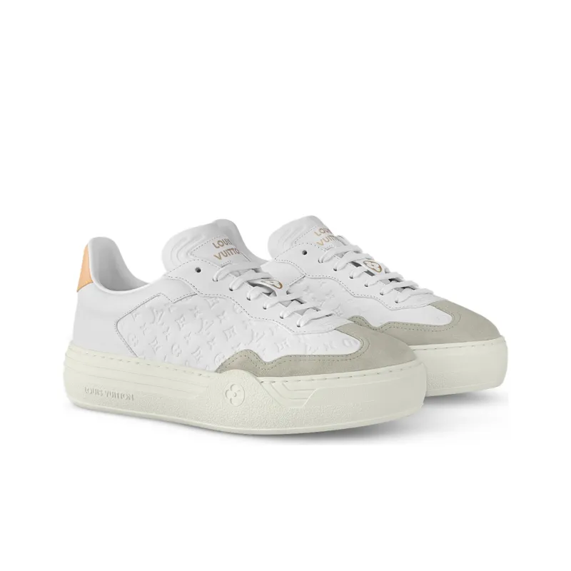 LOUIS VUITTON Groovy Low Top Skateboard Shoes Women's Ecru-2