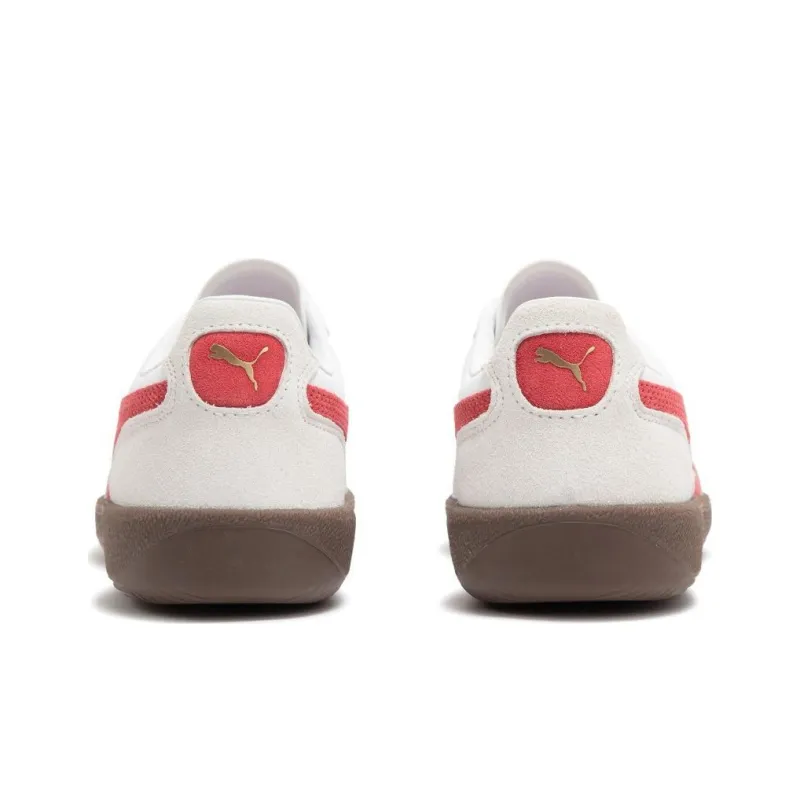 PUMA Palermo Leather PUMA White Vapor Gray Club Red-5