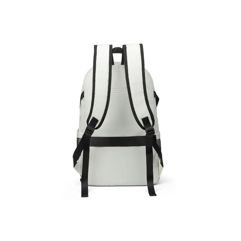 NOT ME Polyester Backpack Regular Unisex Ecru-11