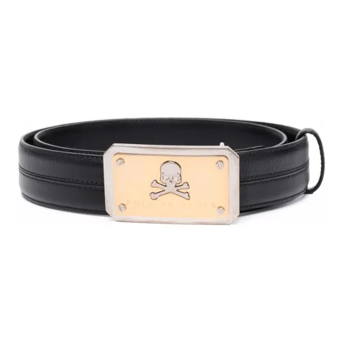 PHILIPP PLEIN Skull-plaque Leather Belt