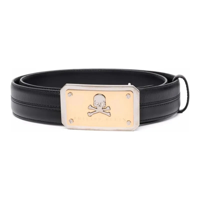 PHILIPP PLEIN Skull plaque Leather Belt-0