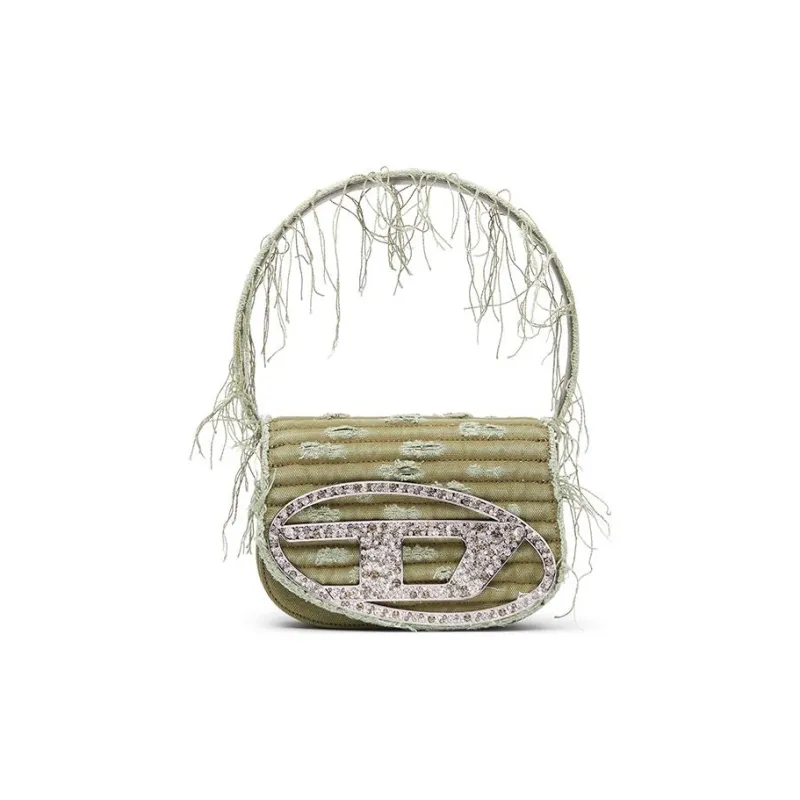 DIESEL 1DR Logo Plaque Shoulder Bag-0
