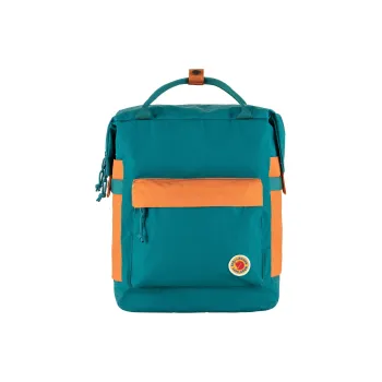 Fjallraven Polyamide Backpack Unisex Ocean Green Spicy Orange