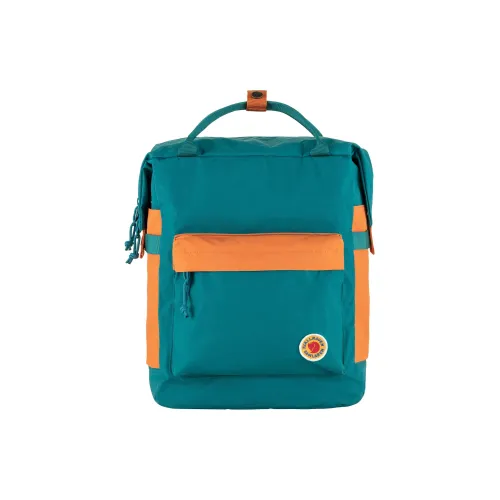 Fjallraven Backpack Ocean Green Spicy Orange