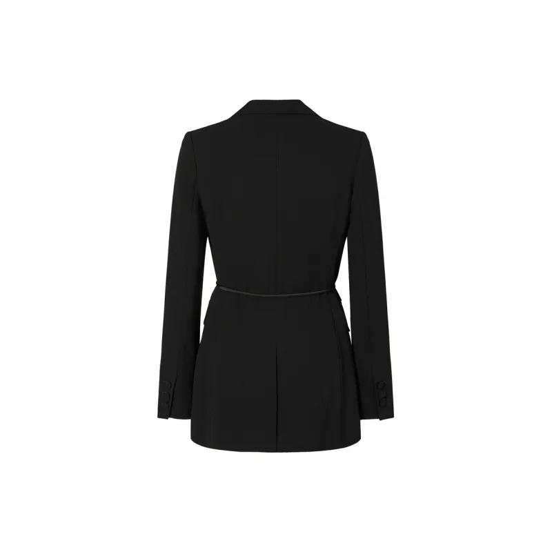 JZ Juzui Business Suit Women's Plain Black-1