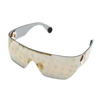 PHILIPP PLEIN Monogram-decal Shield Sunglasses