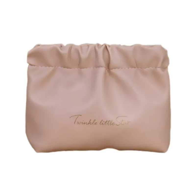 ALOENEY PU Makeup Bag Regular Women's Milk Apricot White/Rose Pink/Mocha/Classic Black-4