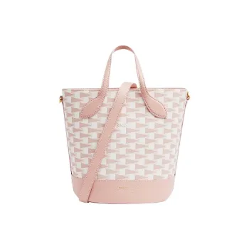 BALLY Cow Leather With Artificial Leather Bucket Bag, Shoulder Bag, Crossbody Bag, Handbag Women's Pink