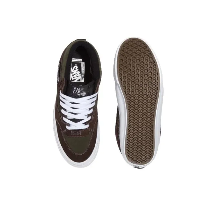 Vans Skate Half Anti Slip Wear Resistant Low Top Skateboard Shoes Unisex Green-3