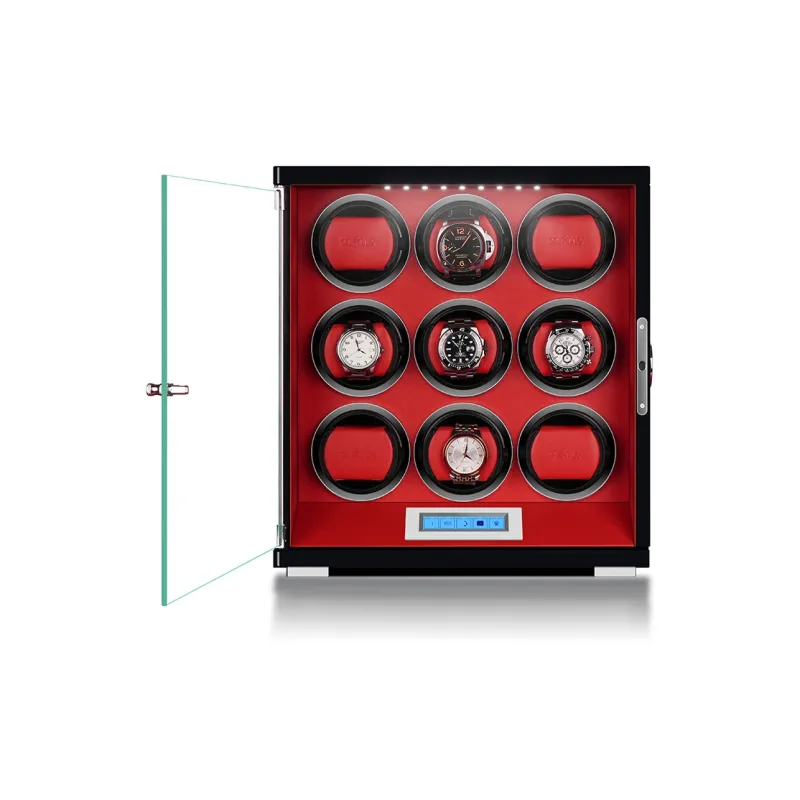 DRIKLUX 6 Epitopes/9 Epitopes Watch Winder Black Red Unisex-11