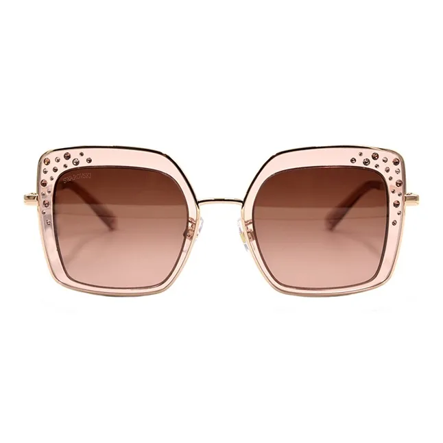Swarovski Plate And Metal Square Sunglasses Women's-1