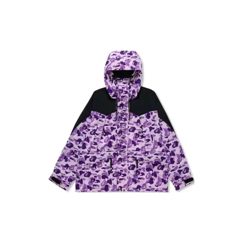 A BATHING APE The Taipei Store Is Limited To The 17th Anniversary Windbreaker Jackets Unisex Purple