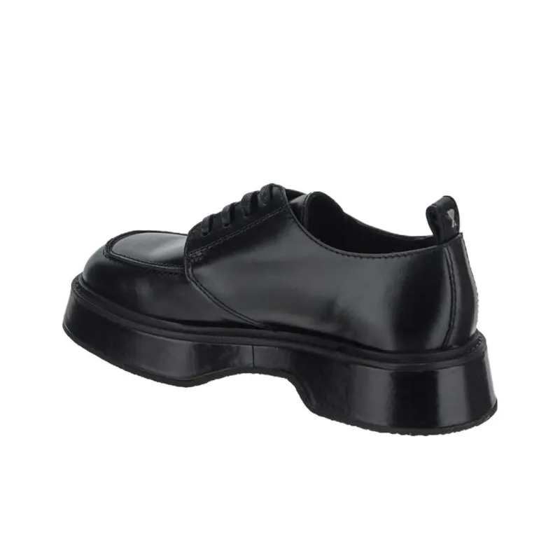AMI Paris Lace-up Leather Loafers-3