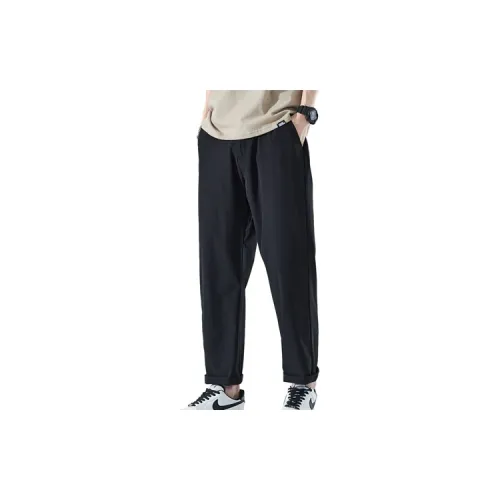 Tonlion Casual Pants Men Black