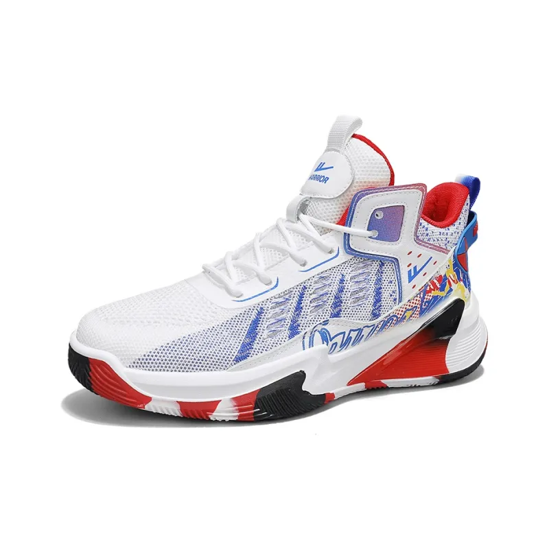 WARRIOR Basketball Shoes Men Low Top Blue-2