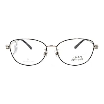 Swarovski Alloy Oval Eyeglass Frames Women's
