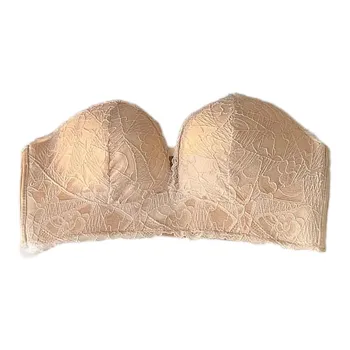 Flowers In Water Strapless Bra Women's Apricot