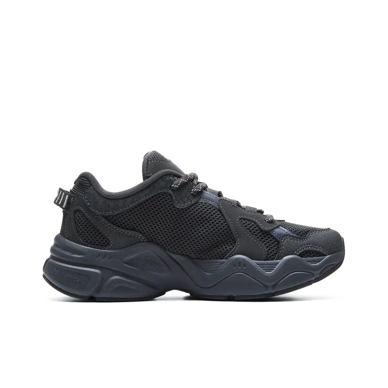 PEAK Taichi P2K Chunky Sneakers Cushioning Rebound Wear Resistant Low Top Casual Shoes Women's Dark Gray-1